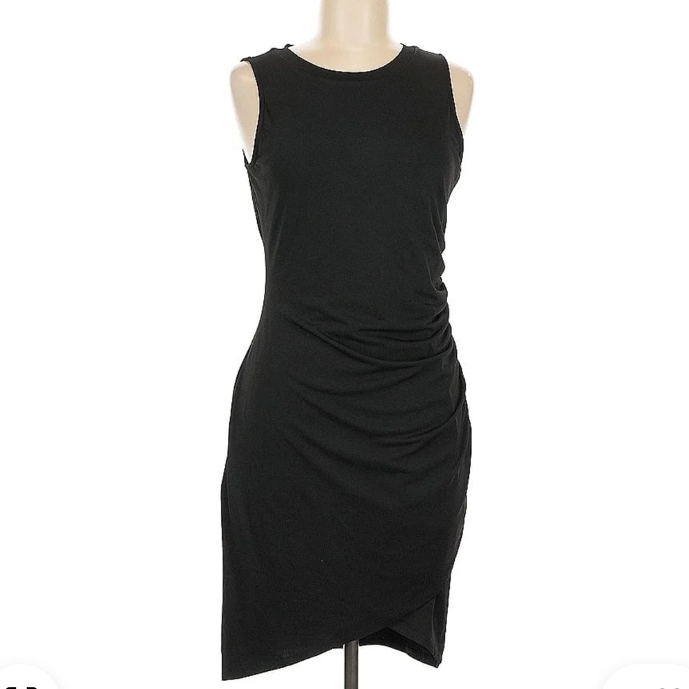 Black Sleeveless Shirred Sides Dress Size Medium for cocktails or office